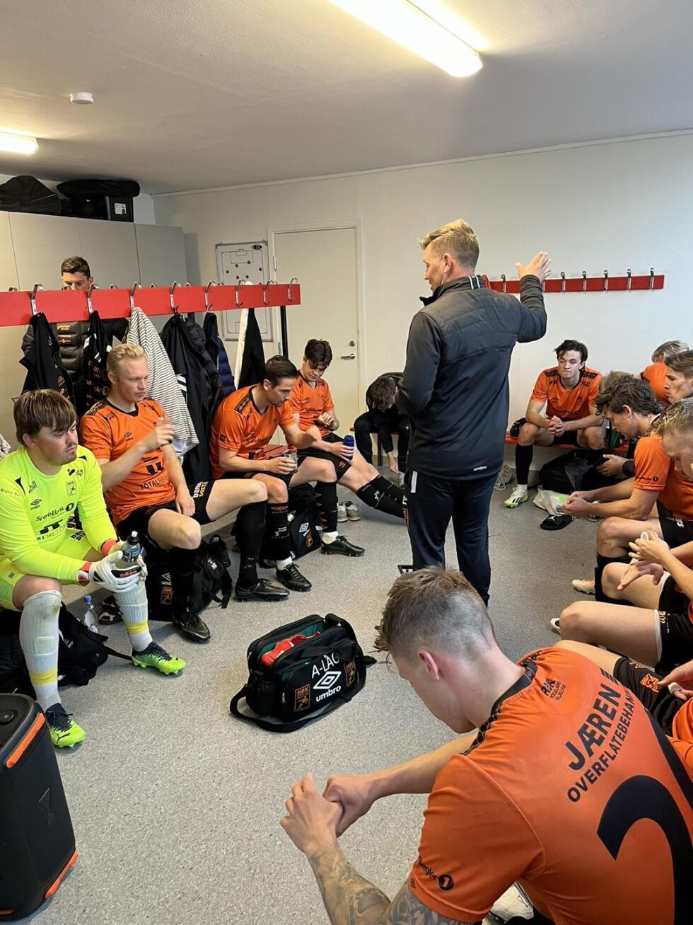 Kai Ove Stokkeland var brukbart nøgd med 1-1 borte mot topplaget Frøyland.
 Foto: Gunnar U. Stangeland